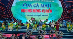 Biểu diễn ngày hội cua cà mau